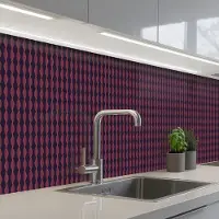 KitchenYeah Keuken achterwand 300x80 cm - Spatscherm zelfklevend Patronen - Abstract - Vintage - Muurbeschermer - Spatwand fornuis