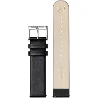 Mondaine BM20005V-L Horlogeband Zwart Vegan Leer 22 mm Maat L