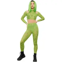 Fever - Cannabis Kostuum - S - Groen