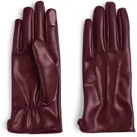 Pieces Vingerhandschoenen 'CELLIE' rood
