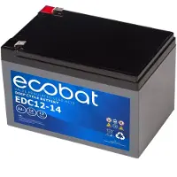 Ecobat - 14AH AGM accu voor uw scootmobiel () - 15.1 cm x 9.9 cm x 10.1 cm (LxBxH)