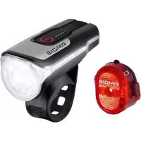 Sigma Aura 80 USB + Nugget ll USB Fietsverlichtingsset - 80 lux