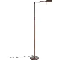 QAZQA Design Vloerlamp Donkerbrons Incl. LED met Touch Dimmer - Notia