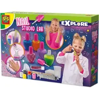 SES Creative - Explore - Nagelstudio Lab - Nagellak voor kinderen - Nagellak maken – Nagels lakken en versieren - STEM speelgoed - Experimenteerdozen