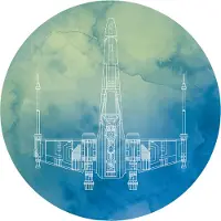 Komar Fotobehang Zelfklevend vlies - Star Wars X-Wing - Afmeting 125 x 125 cm