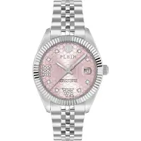 Philipp Plein Watches Analoog horloge 'Date Superlative' rosa / zilver
