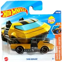 Hot Wheels TWIN DORADO CHROME GOLD 228/250 1:64 HW TRACK CHAMPS 3/5 SHORT CARD 2025
