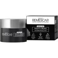 Remescar Menocare nachtcrème 50ml - Gezichtsverzorging voor tijdens menopauze, tegen fijne lijntjes en rimpels, verstevigt en maakt gladder in 1 week, klinisch bewezen
