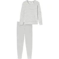 Schiesser Pyjama zilvergrijs