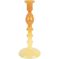 Present Time kandelaar grato mecer medium ochre yellow & soft yellow