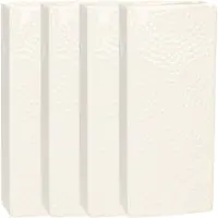 Benson Waterverdamper - 6x - ivoor wit - keramiek - 400 ml - radiatorbak luchtbevochtiger - 7,4 x 17,7 cm