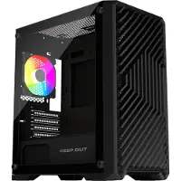 KEEP OUT XC-220: Glas, PC, Zwart, ITX, Micro ATX, Kunststof, SPCC, Staal, Gehard glas, Gaming, Amber, Blauw, Groen, Rood