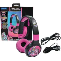 Monster High 2-in-1 Bluetooth en Bedrade comfortabele opvouwbare Koptelefoon met veilige volumebeperking Monster High Design