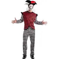Boland - Kostuum Harlekijn (XXL) - Volwassenen - Clown;Joker - Halloween - Carnaval - Joker - Horror