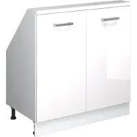 Vicco Rion Kast voor schuine wand – met 2 deuren Wit hoogglans/wit