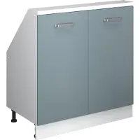Vicco Rion Kast voor schuine wand – met 2 deuren Blauw-grijs/wit