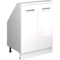 Vicco Rion Kast voor schuine wand – met 2 deuren Wit hoogglans/wit