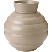 Knabstrup Keramik Tortus Archie vaas No3 26,5 cm Dark sand