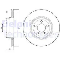 Delphi BG9120C Remschijf