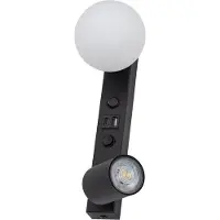 TK Lighting Wandlamp met spot en schakelaar + USB-lader VOX 10152 van
