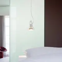 Marset Design hanglamp Atlas, helder / transparant, Woon-/ Eetkamer, Kunststof, Modern, hanglamp