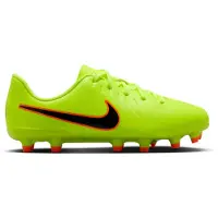 Nike Tiempo Legend 10 Club Gras / Kunstgras Voetbalschoenen (MG) Kids Neongeel Zwart Oranje