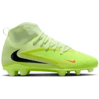 Nike Phantom 6 High Club Gras / Kunstgras Voetbalschoenen (MG) Kids Geel Oranje Zwart