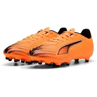 Puma Ultra 6 Play Gras / Kunstgras Voetbalschoenen (MG) Oranje Zwart Zilver