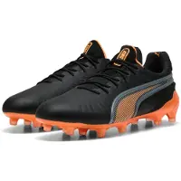 Puma Voetbalschoen 'King Ultimate' oranje / zwart / zilver