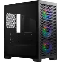 Cooler Master kast Elite 302, Midi-Tower Black, mATX, Window, 3x 120mm ARGB, Grill