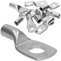 Kalitec 10 stuks HR2-5 standaard buiskabelschoenen 2,5 mm² M5 I zonder kijkgat I Made in Germany