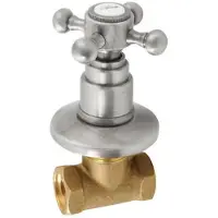 Sanswiss Kruisgreep warm water sapho antea 6x6 cm goud