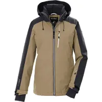Killtec ski jas dames - 42630 - taupe/zwart - dames ski jas - maat 38