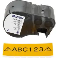 Brady M5C-1500-584-YL plastic labels zwart op geel 38,1 mm x 6,1 m (origineel)