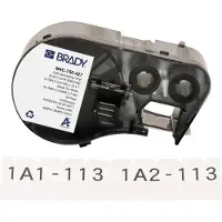 Brady M4C-750-427 gelamineerde vinyl labels zwart op wit/transparant | 19,05 mm x 7,62 m (origineel)
