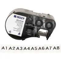 Brady M4C-475-422 polyester labels zwart op wit | 12,07 mm x 7,62 m (origineel)