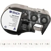 Brady M4C-240-498 vinylweefsel labels zwart op wit 6,1 mm x 4,88 m (origineel)