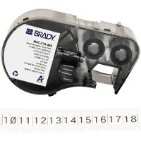 Brady M4C-375-498 vinylweefsel labels zwart op wit 9,53 mm x 6,1 m (origineel)
