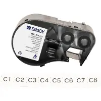 Brady M4C-375-412 continue polypropyleen tags zwart op wit 9,53 mm x 6,10 m (origineel)