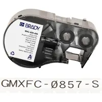 Brady M4C-500-499 continue nylonweefsel labels zwart op wit | 12,70 mm x 4,88 m (origineel)