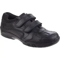 Hush puppies Jezza Senior Leer Jongens Zwarte Loafers