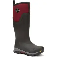 Muck Laarzen Arctic Ice Tall Rubber Zwart/Maroen Wellington Laarzen