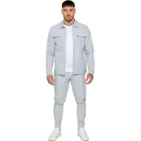 Enzo | Heren Cargo Shacket Trainingspak Set