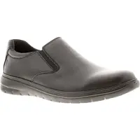 Hush puppies Trent Leren Zwarte Instapschoenen Voor Heren