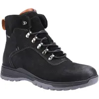Hush puppies Paul Leder Heren Zwart Nubuck Laarzen