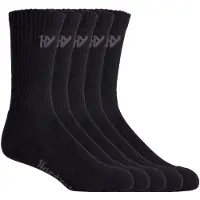 Hard Yakka Crew Katoenen Unisex Volwassenen Zwarte Werk Sokken