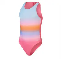 Speedo Hydrasuit met opdruk voor meisjes in Roze, blauw
