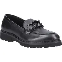 Hush puppies Gianna Leer Vrouwen Zwarte Loafers