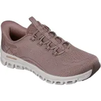 SKECHERS Glide-Step Elevate Amaze Textiel Damessneakers Bruin