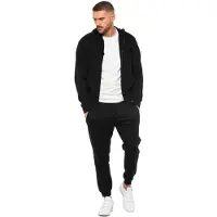 Enzo | Heren Zip Hoodie Trainingspak Set - Zwart